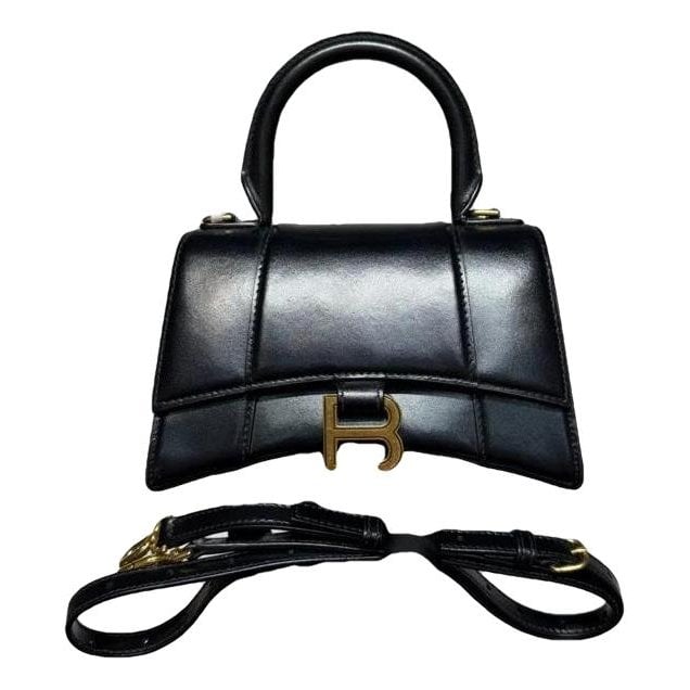 Hourglass pony-style calfskin handbag