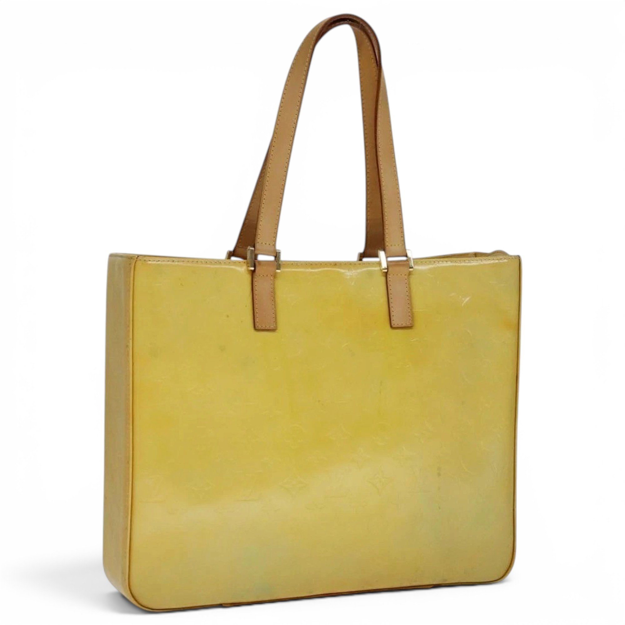 Patent leather tote