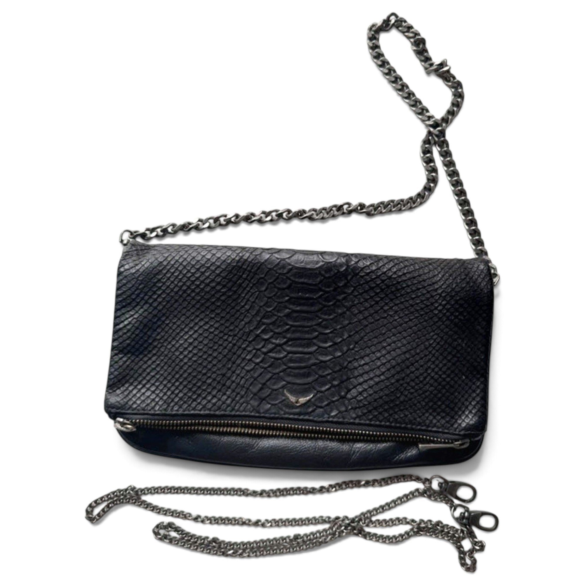 Rock leather crossbody bag