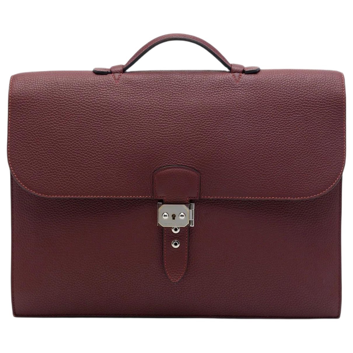 H leather handbag