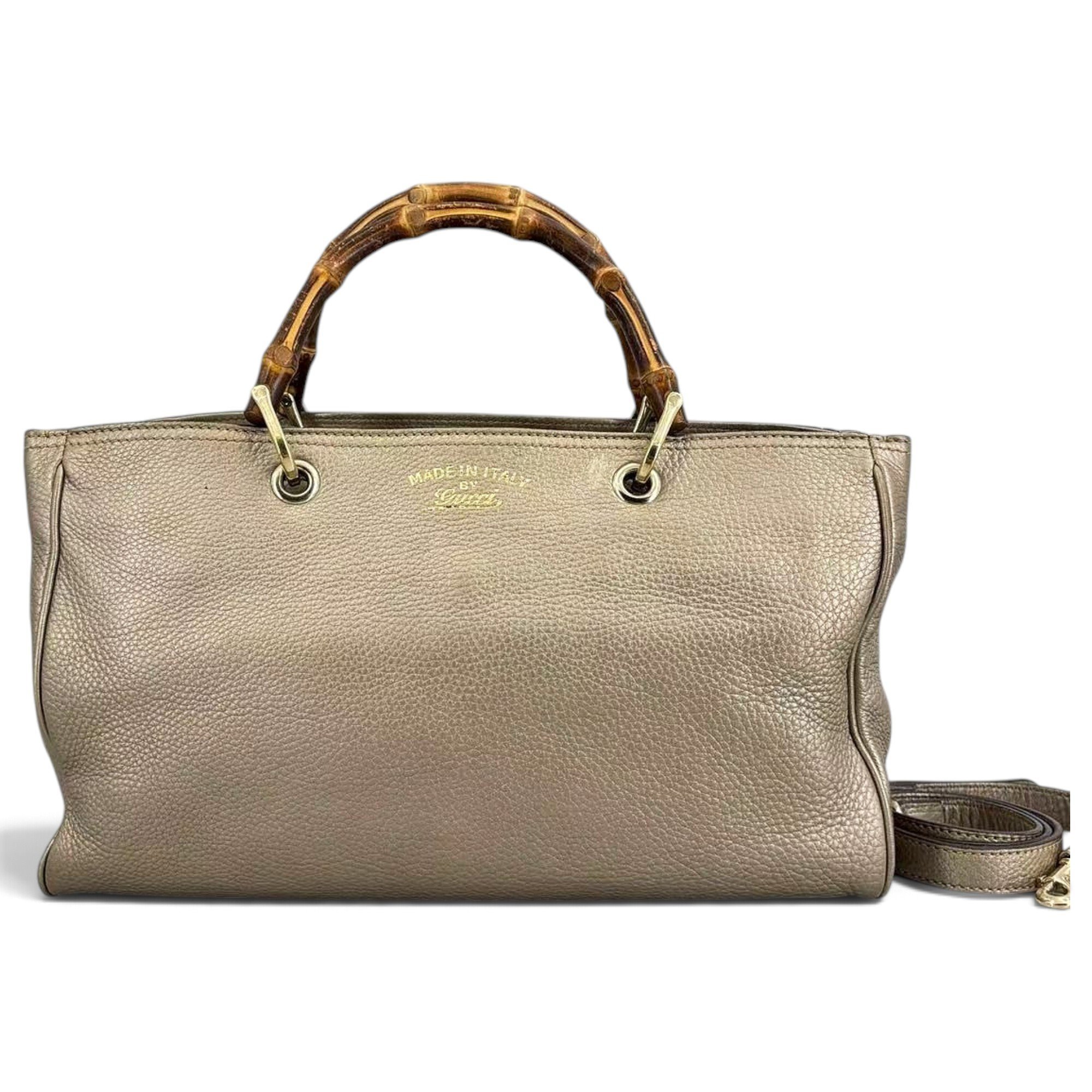 Gucci Bamboo Shopper leather tote