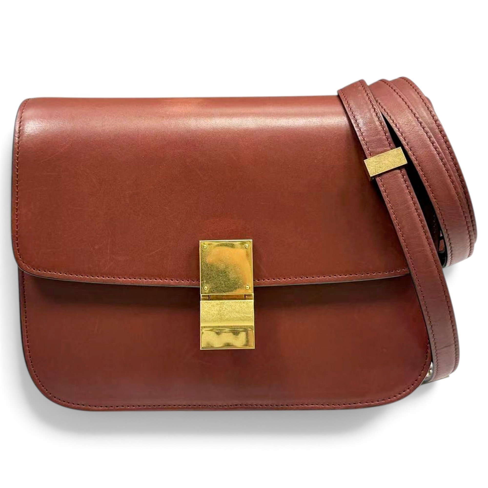 Classic leather crossbody bag