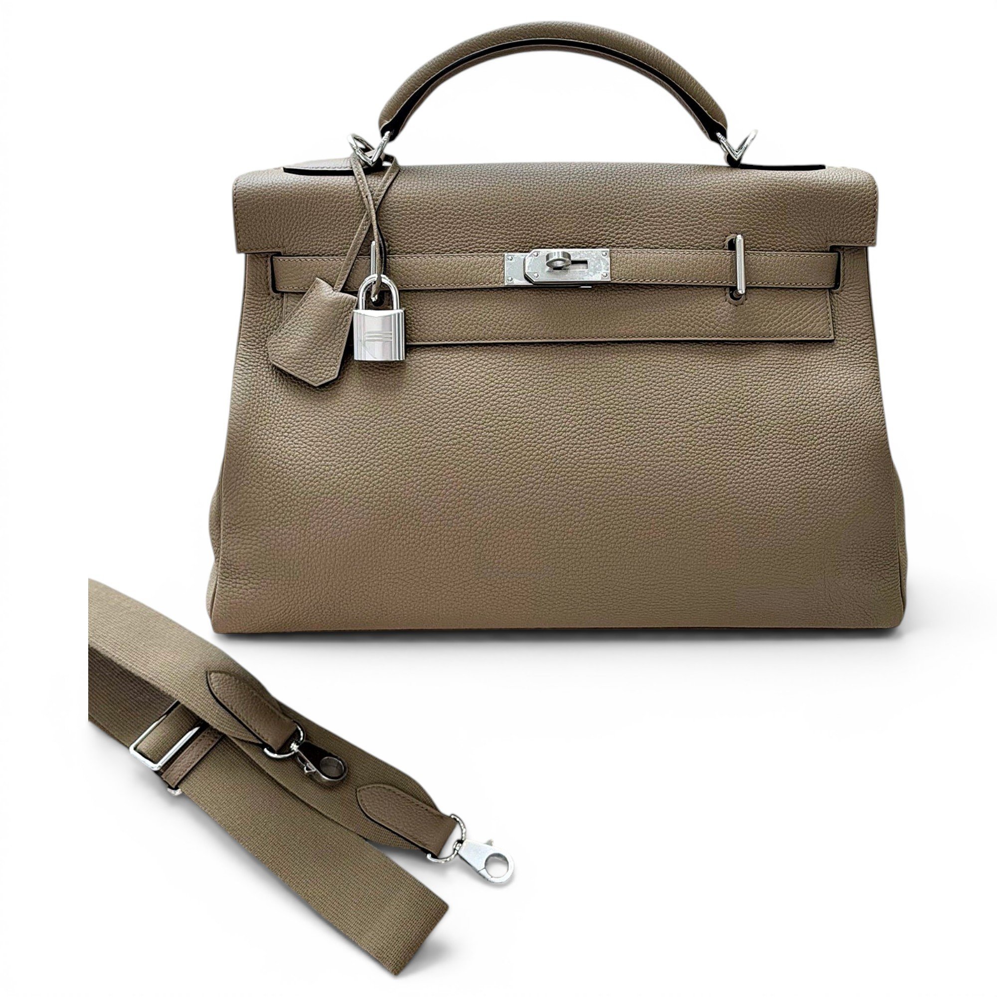 Kelly 42 leather handbag