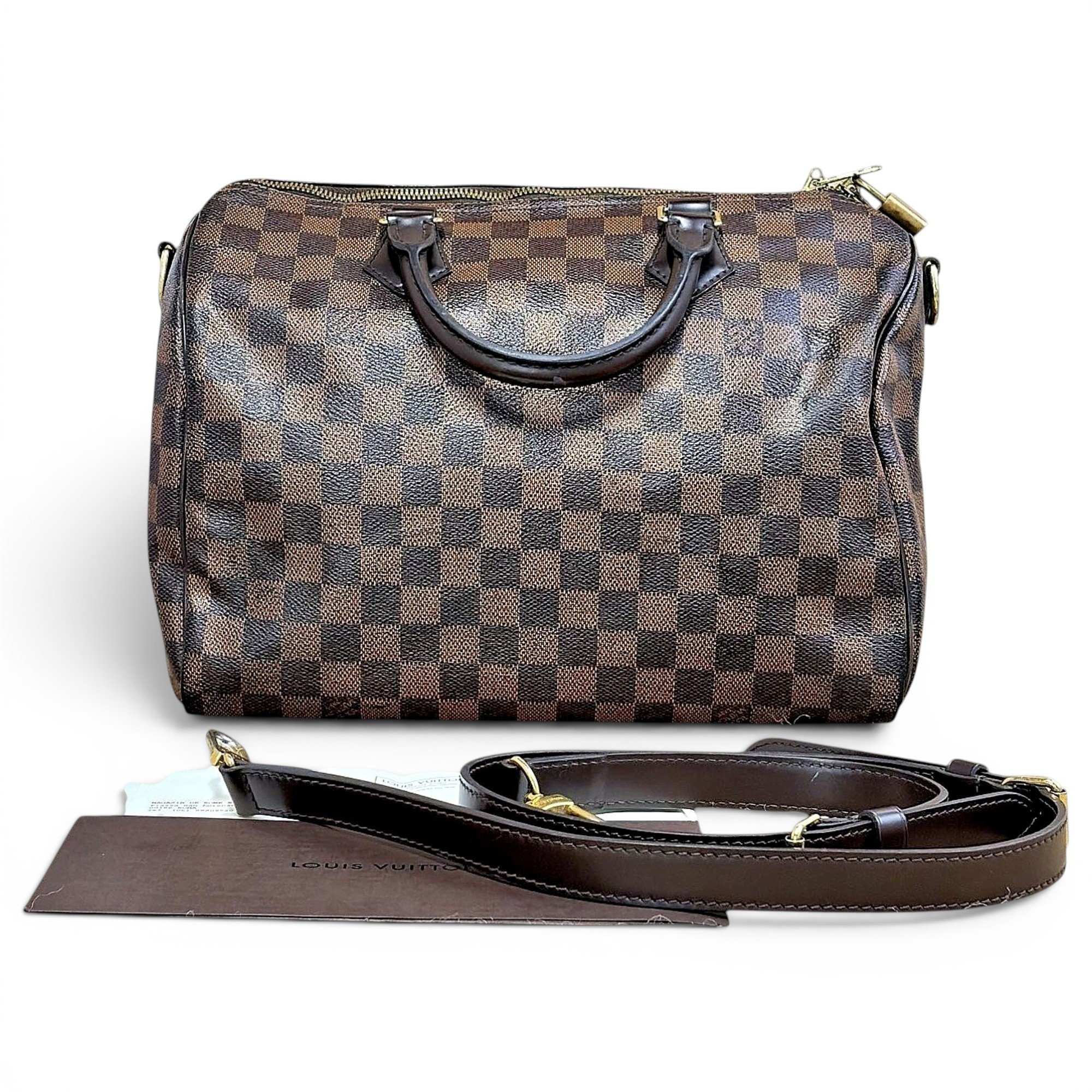 Speedy leather handbag