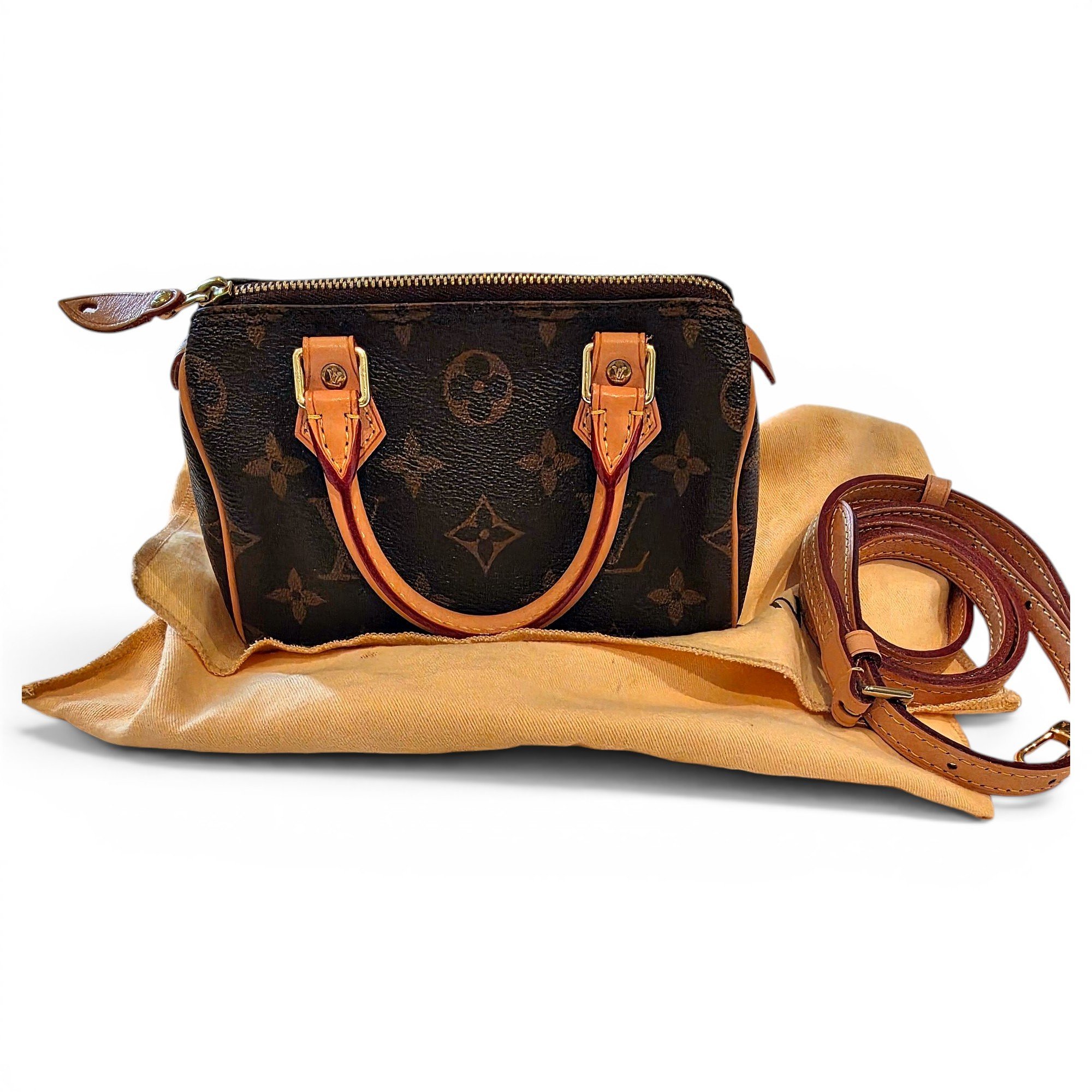 Nano Speedy / Mini HL leather handbag