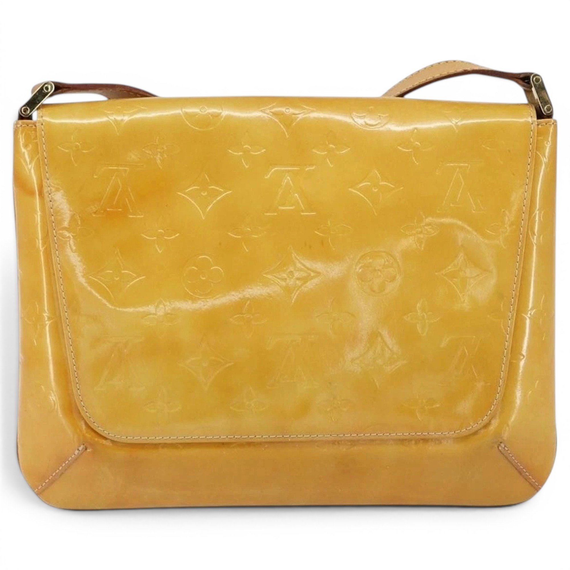 Patent leather handbag