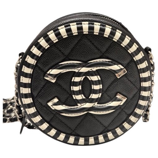 Vanity leather handbag