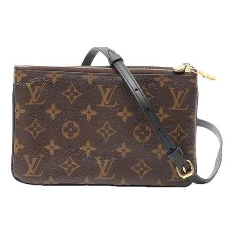 Double zip cloth crossbody bag