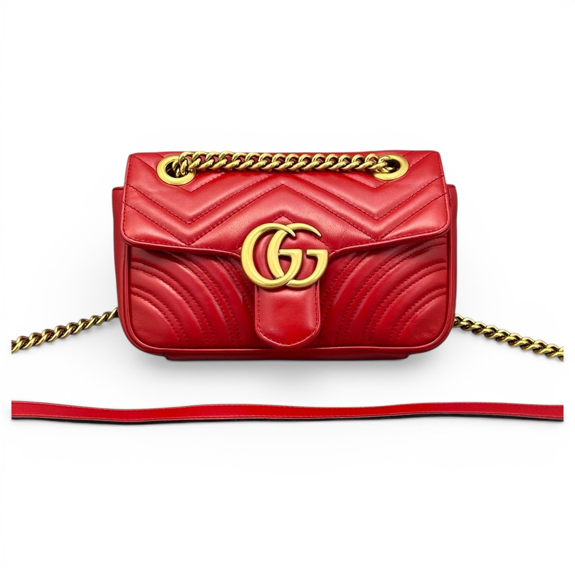 GG Marmont Flap leather crossbody bag