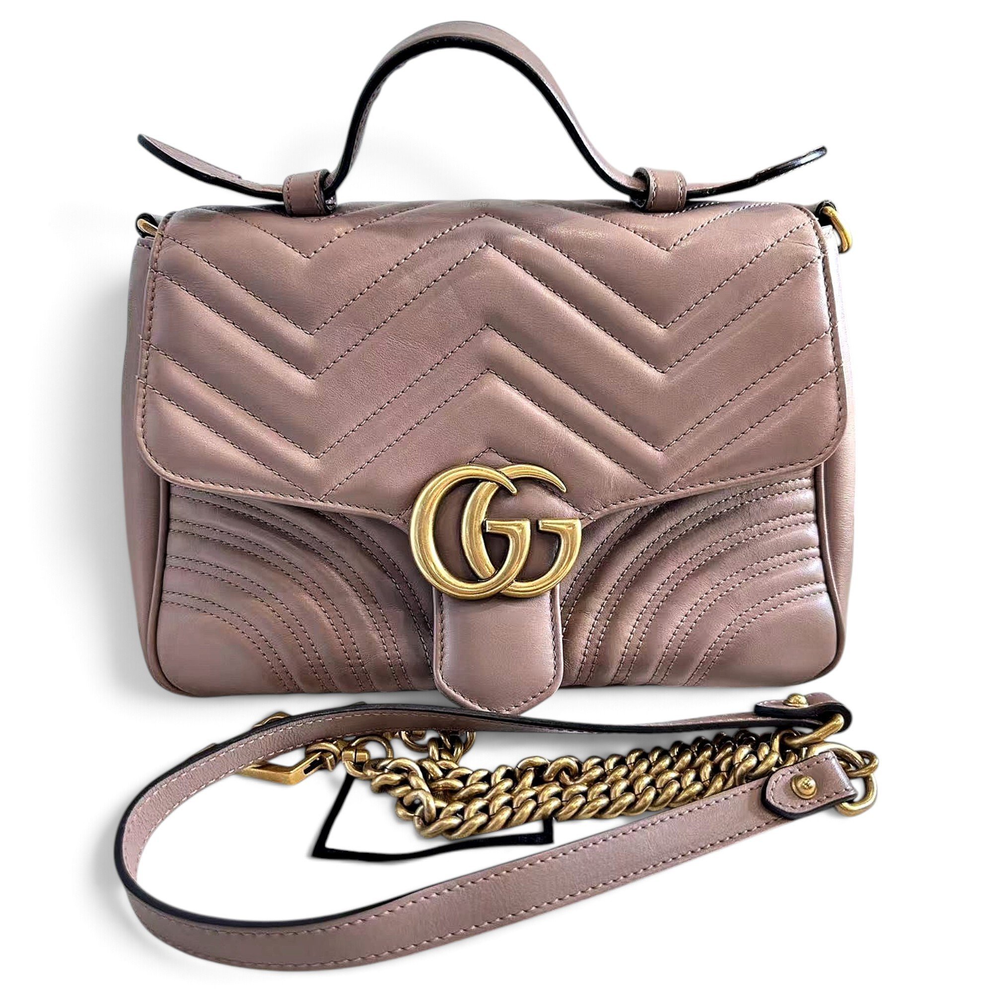 GG Marmont Flap leather handbag