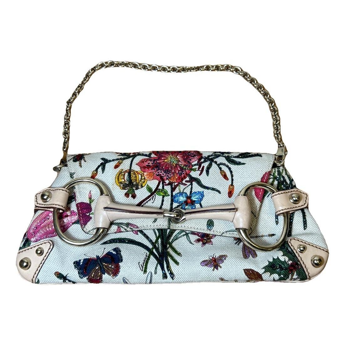 Horsebit Chain cloth mini bag
