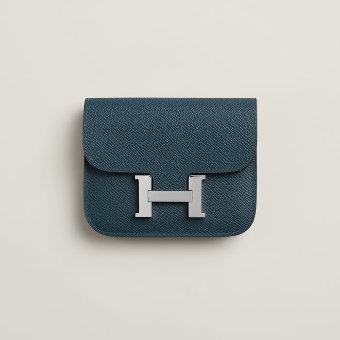 Bleu De Prusse Constance Slim Wallet
