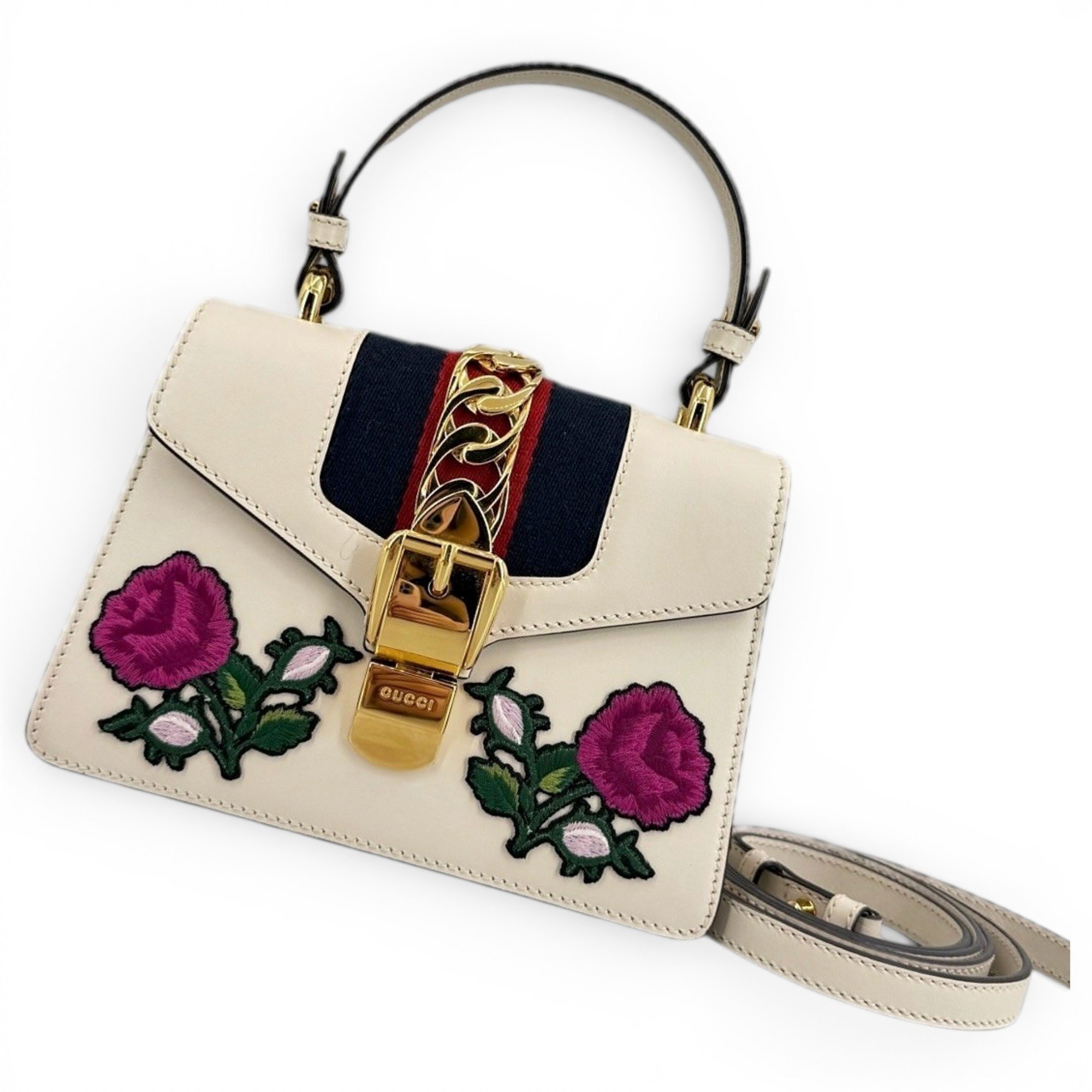 Sylvie Top Handle leather handbag