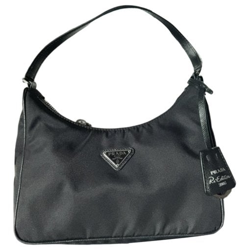 Re-Nylon leather handbag