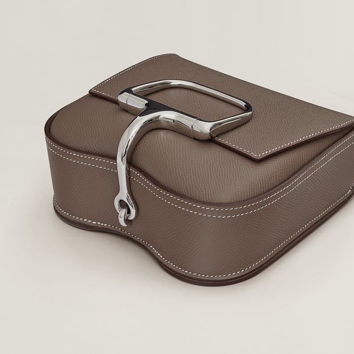 Étoupe Hermès Della Cavalleria Mini Bag