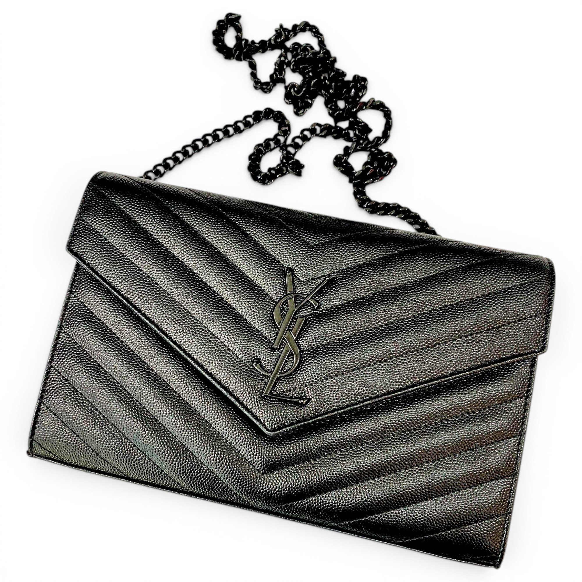 Portefeuille enveloppe leather handbag