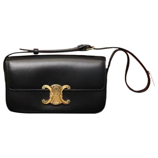 Triomphe Long leather handbag