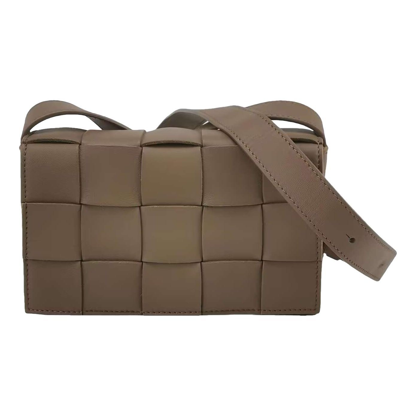 Cassette leather handbag