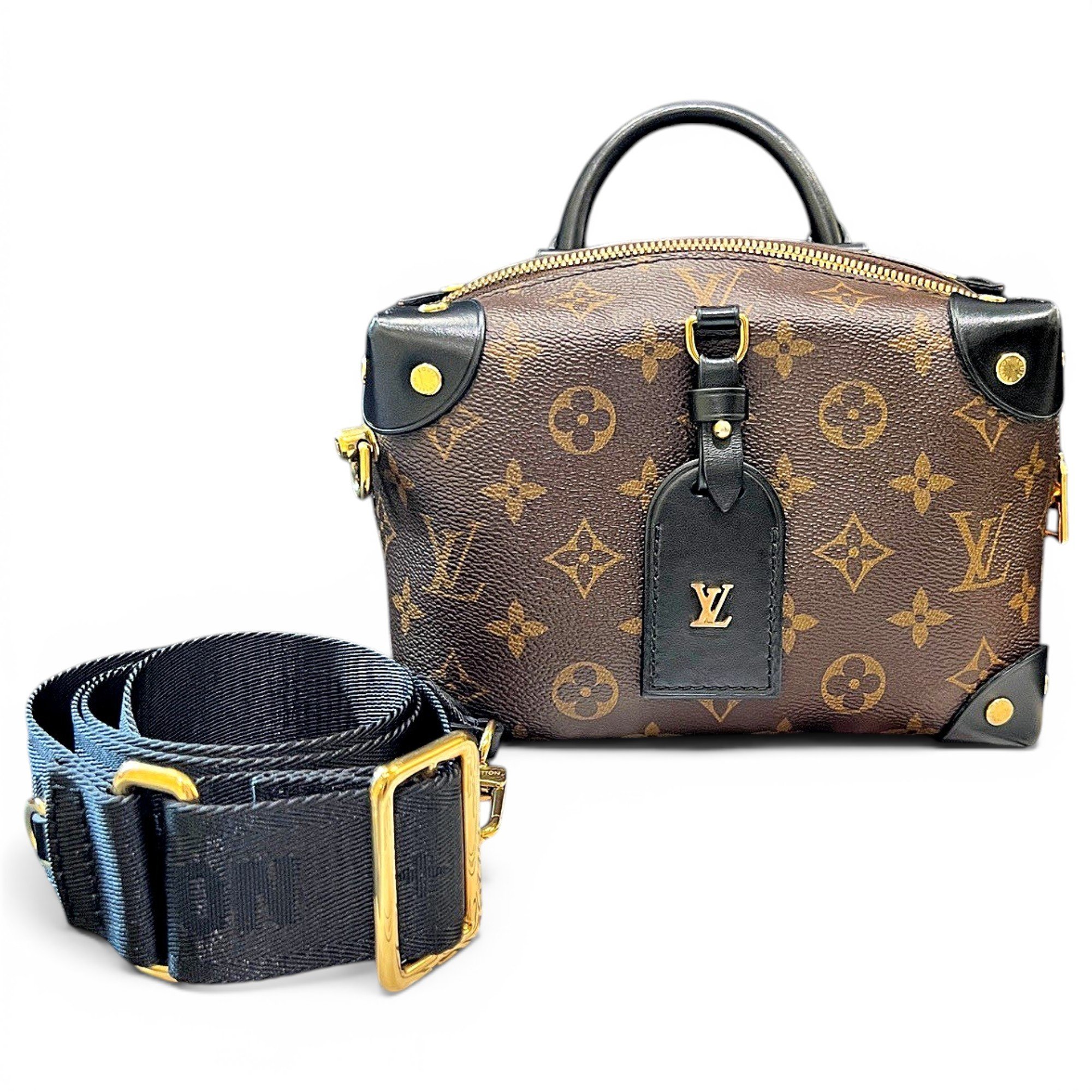 Petite Malle Souple leather handbag
