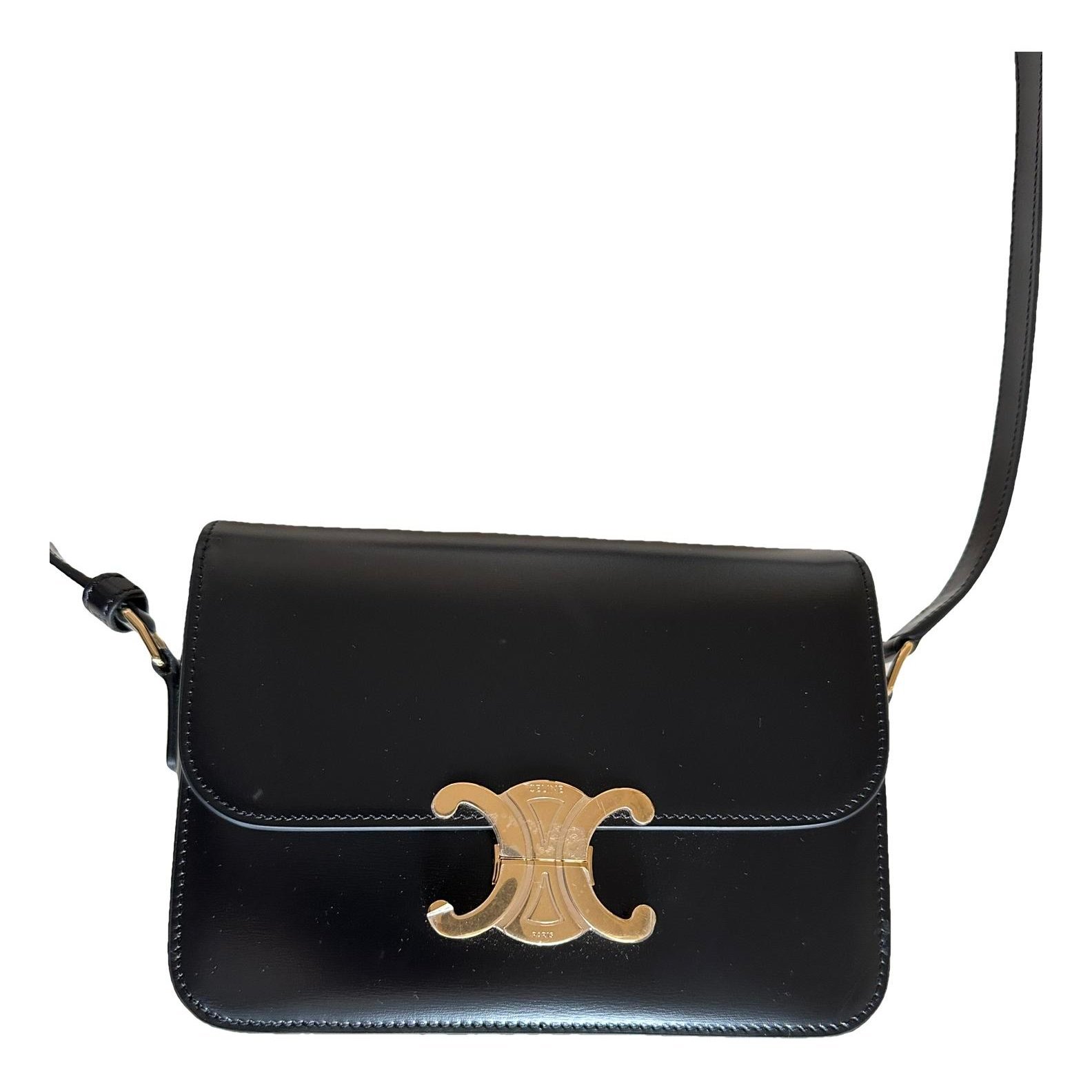Triomphe leather handbag