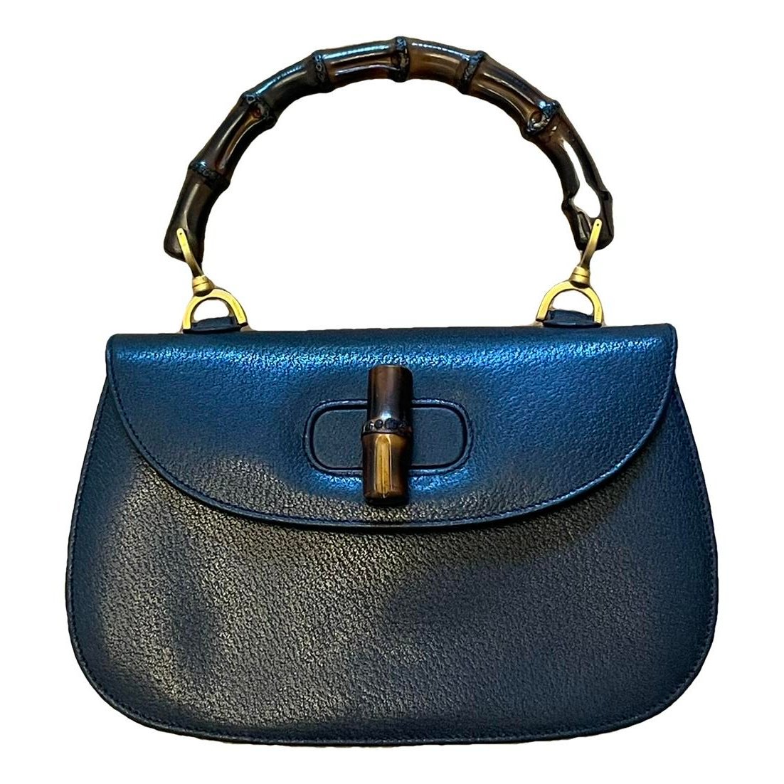 Convertible Bamboo Top Handle leather handbag