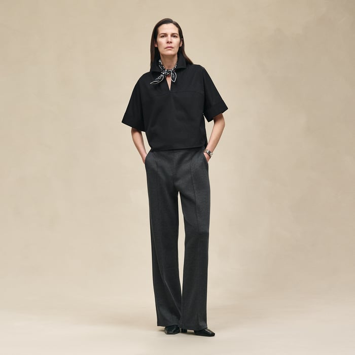 Noir Quilted Blouse