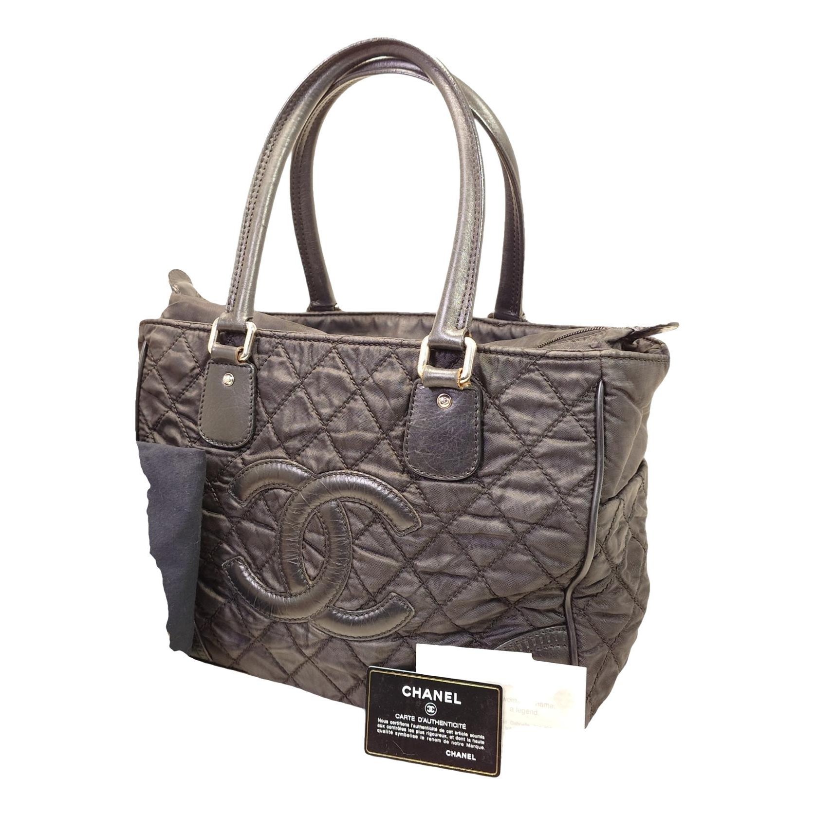 Leather tote