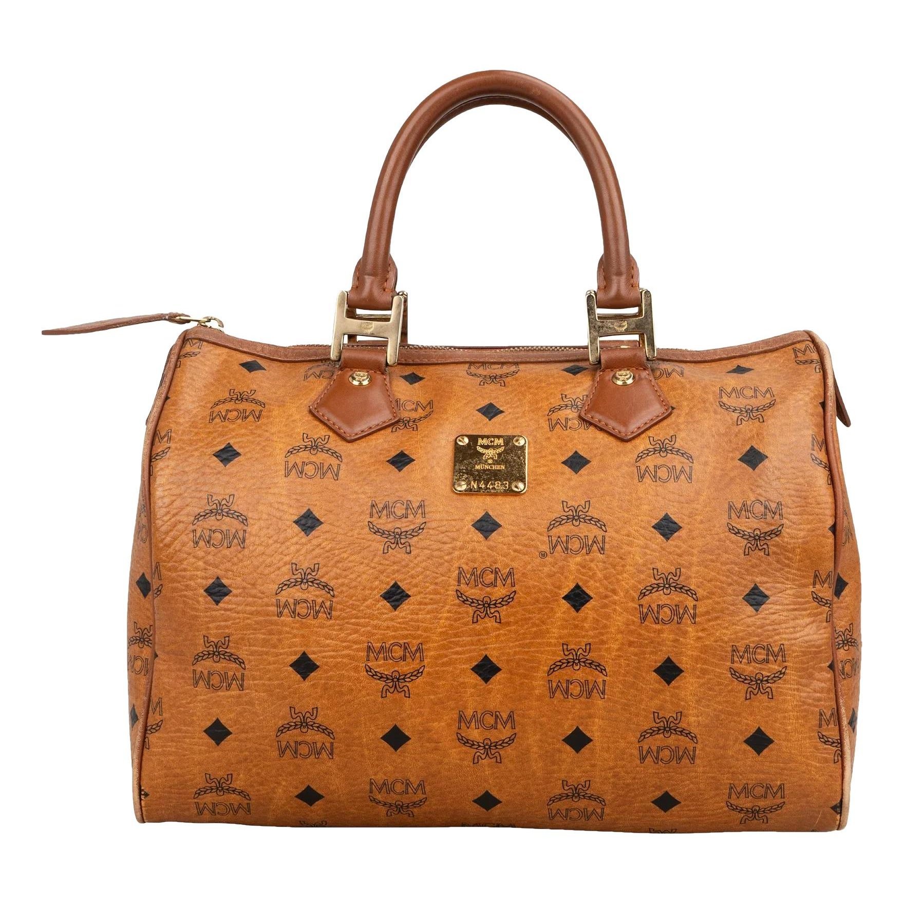 Boston leather handbag