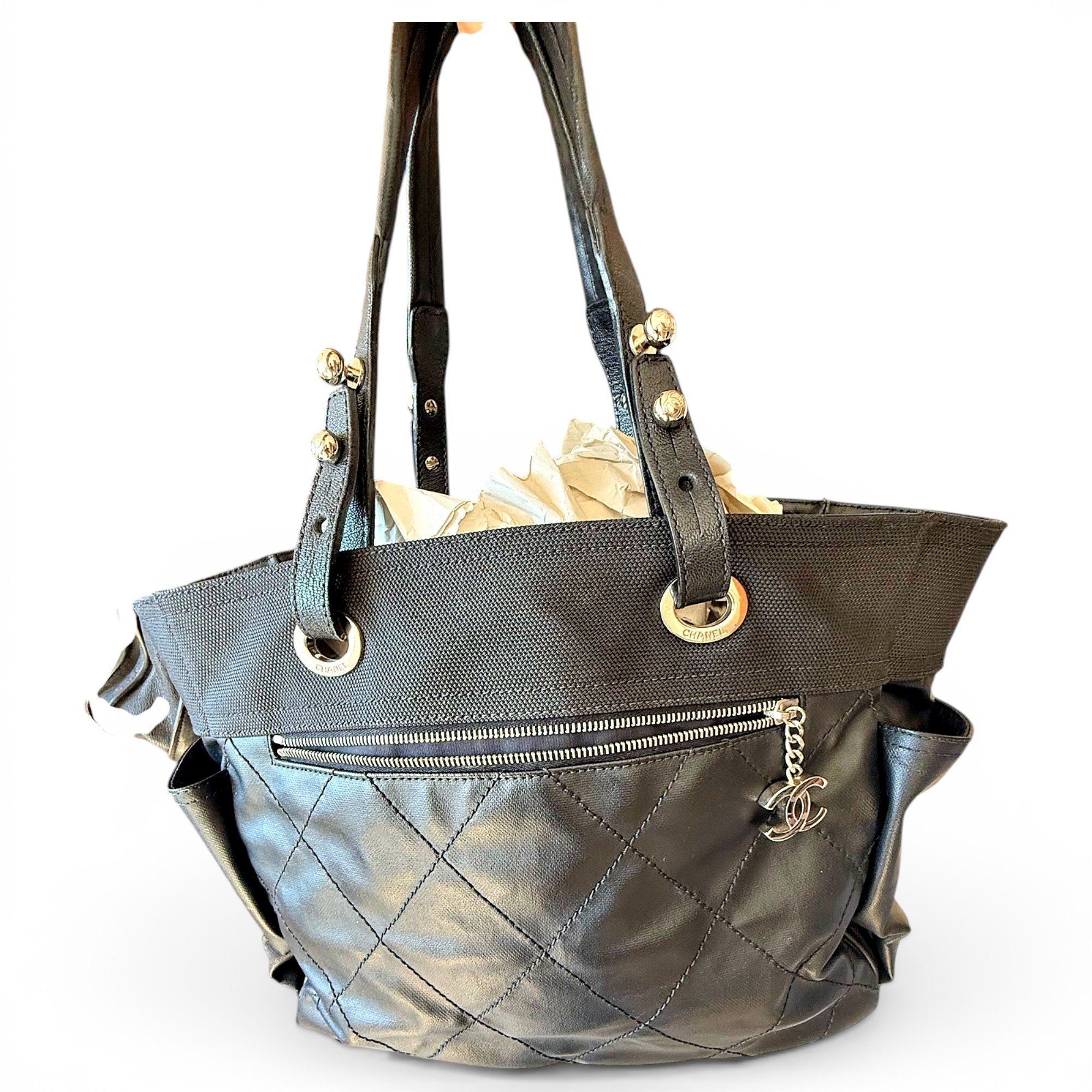 Paris-Biarritz leather tote