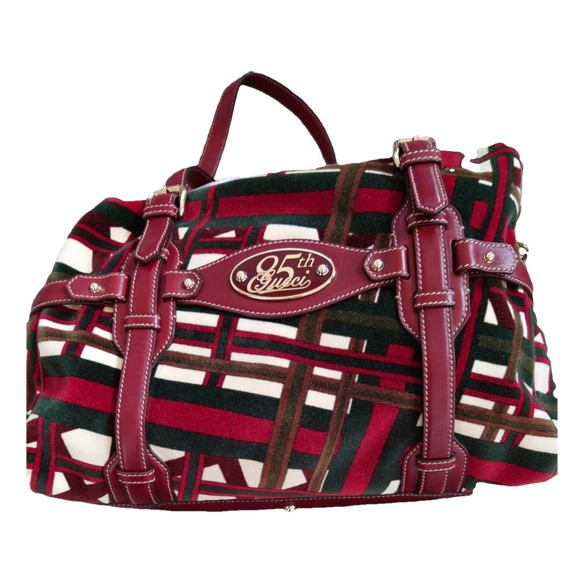 Boston velvet handbag