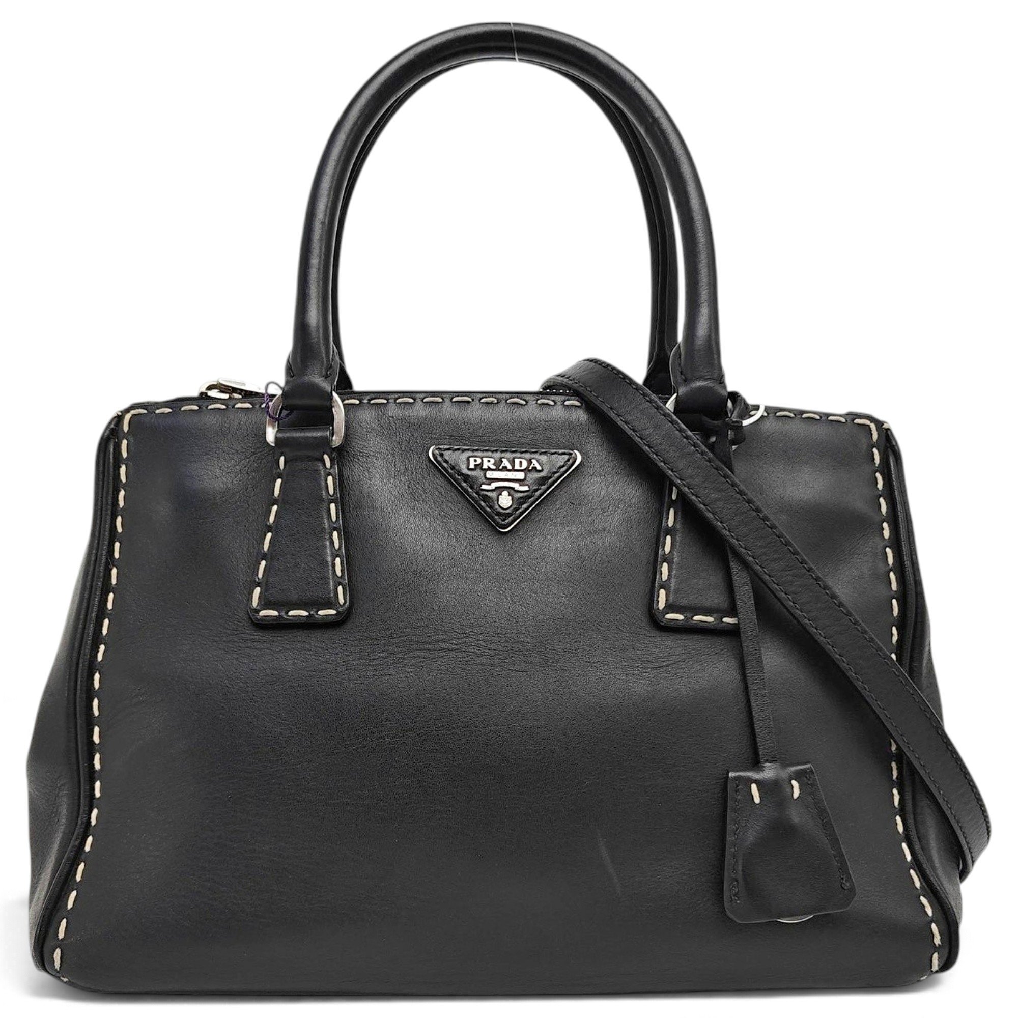 Promenade leather handbag