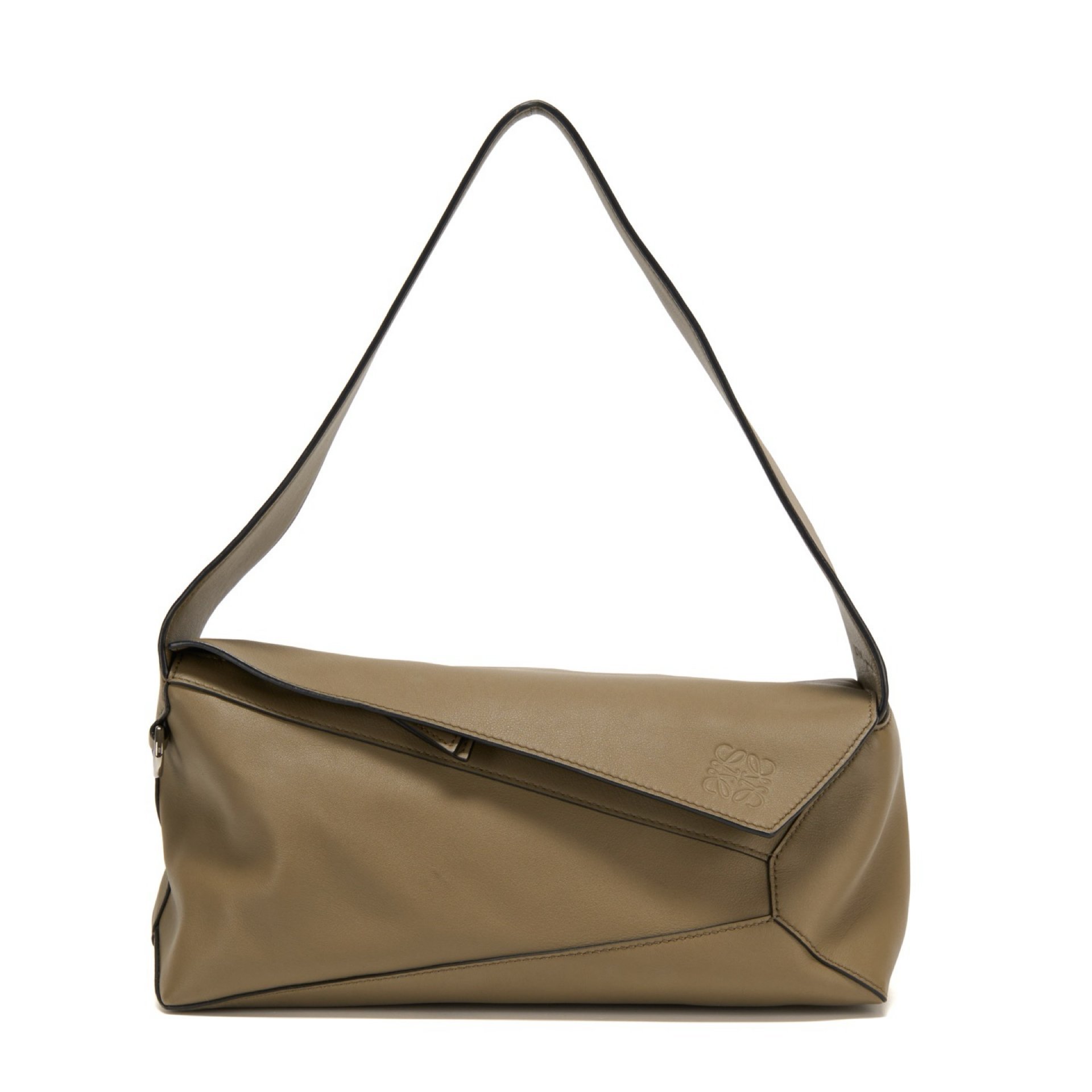 Puzzle leather handbag