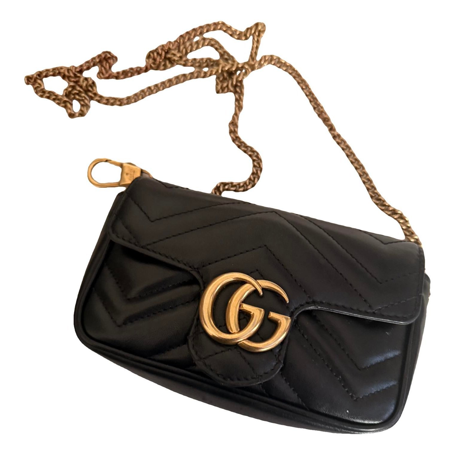 GG Marmont Chain Flap leather crossbody bag