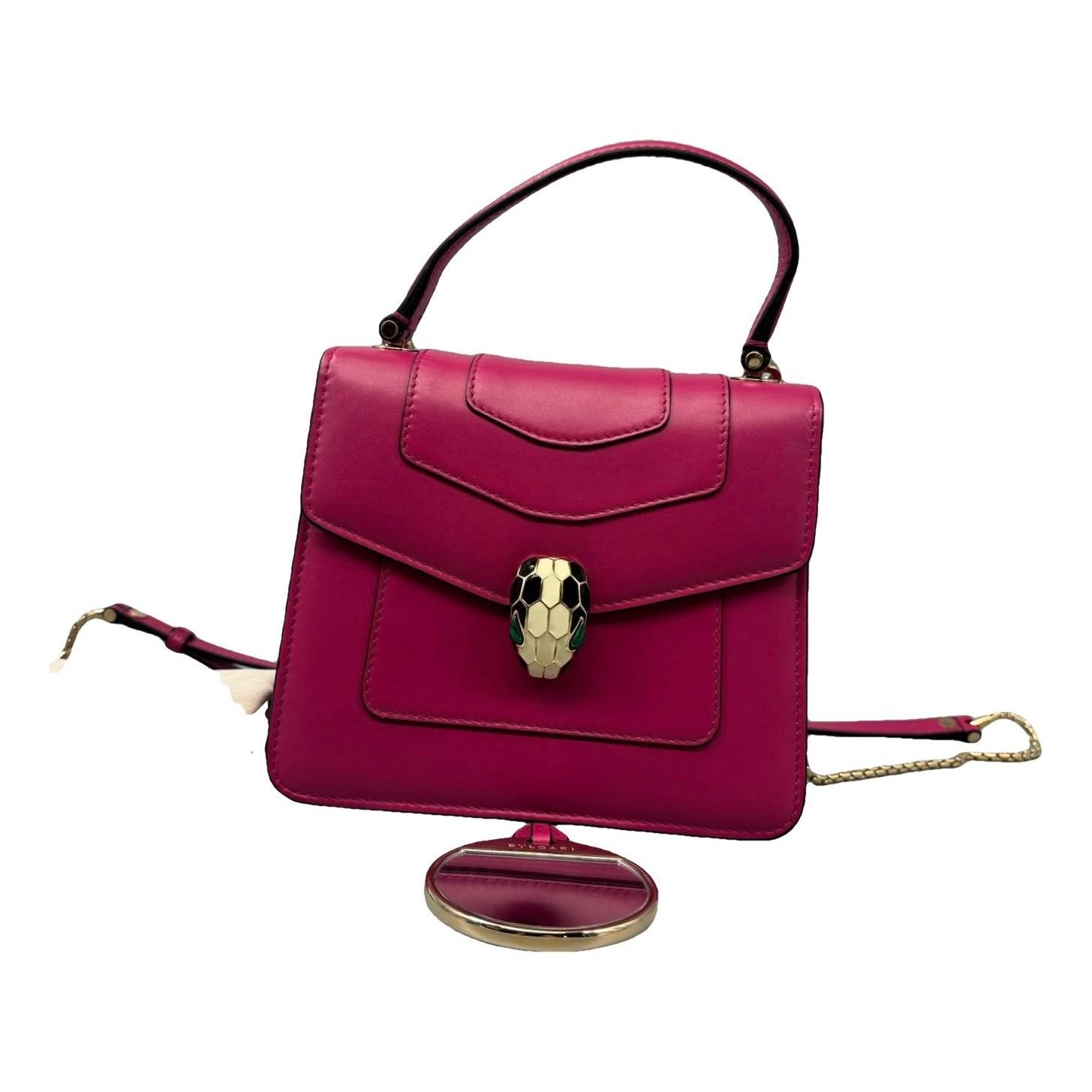 Serpenti leather handbag