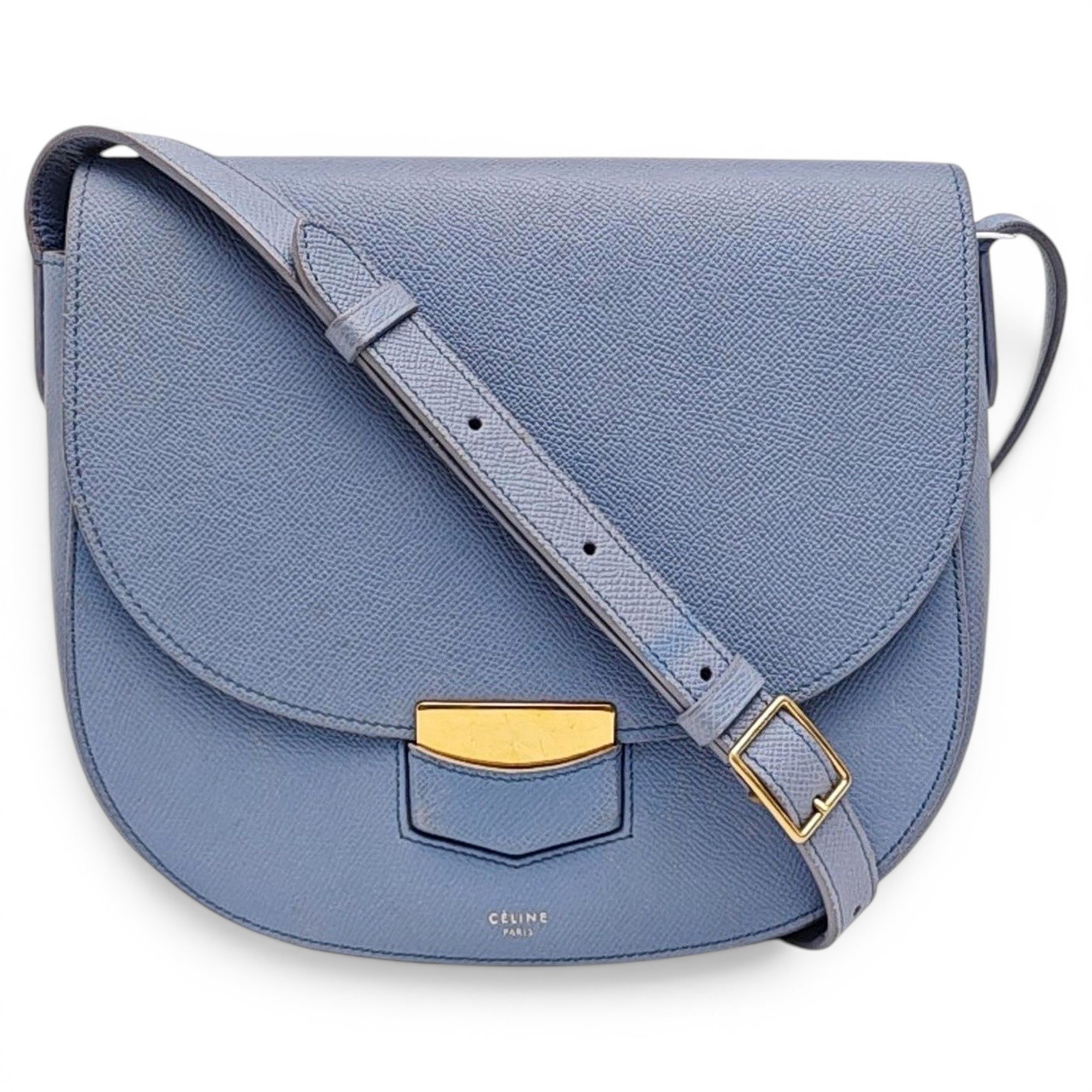 Trotteur leather handbag