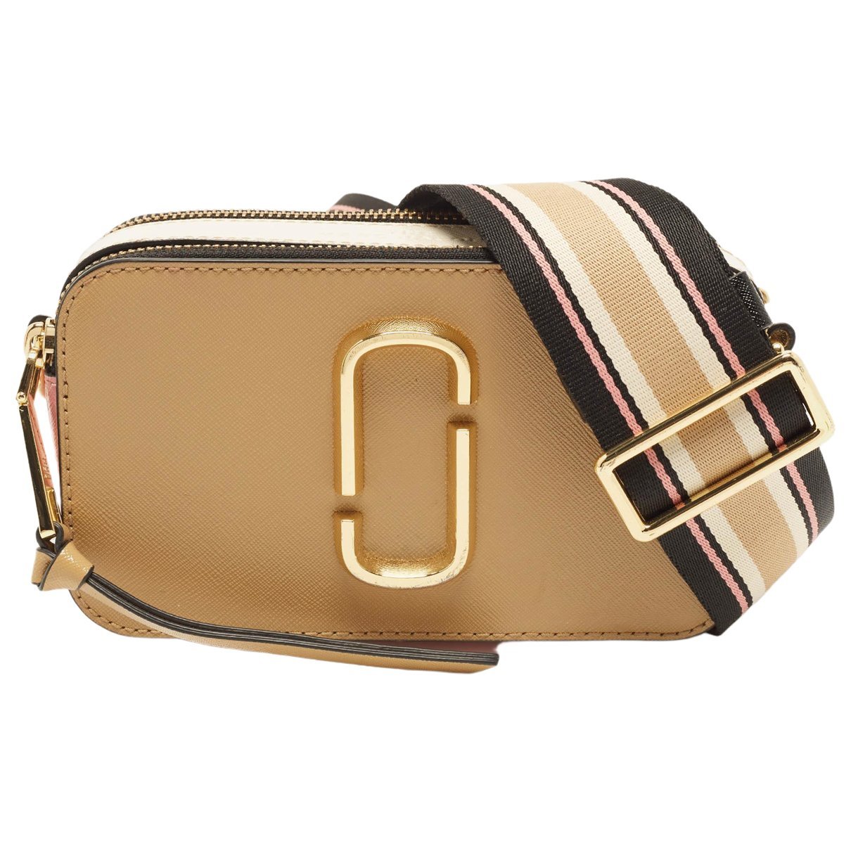 Snapshot patent leather handbag