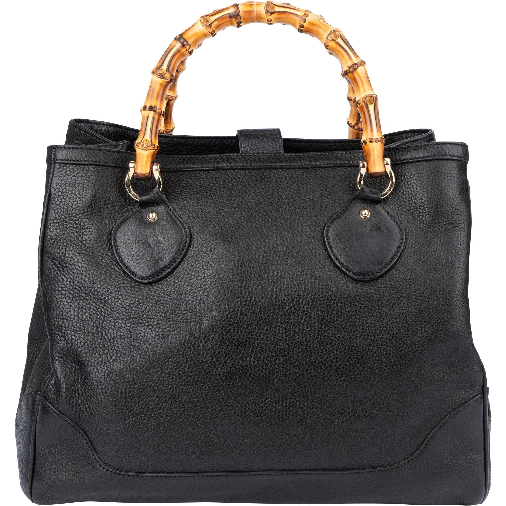 Bamboo leather handbag