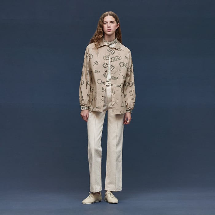 Beige Pierre d'Istrie "Cahier Du Colporteur" Shirt
