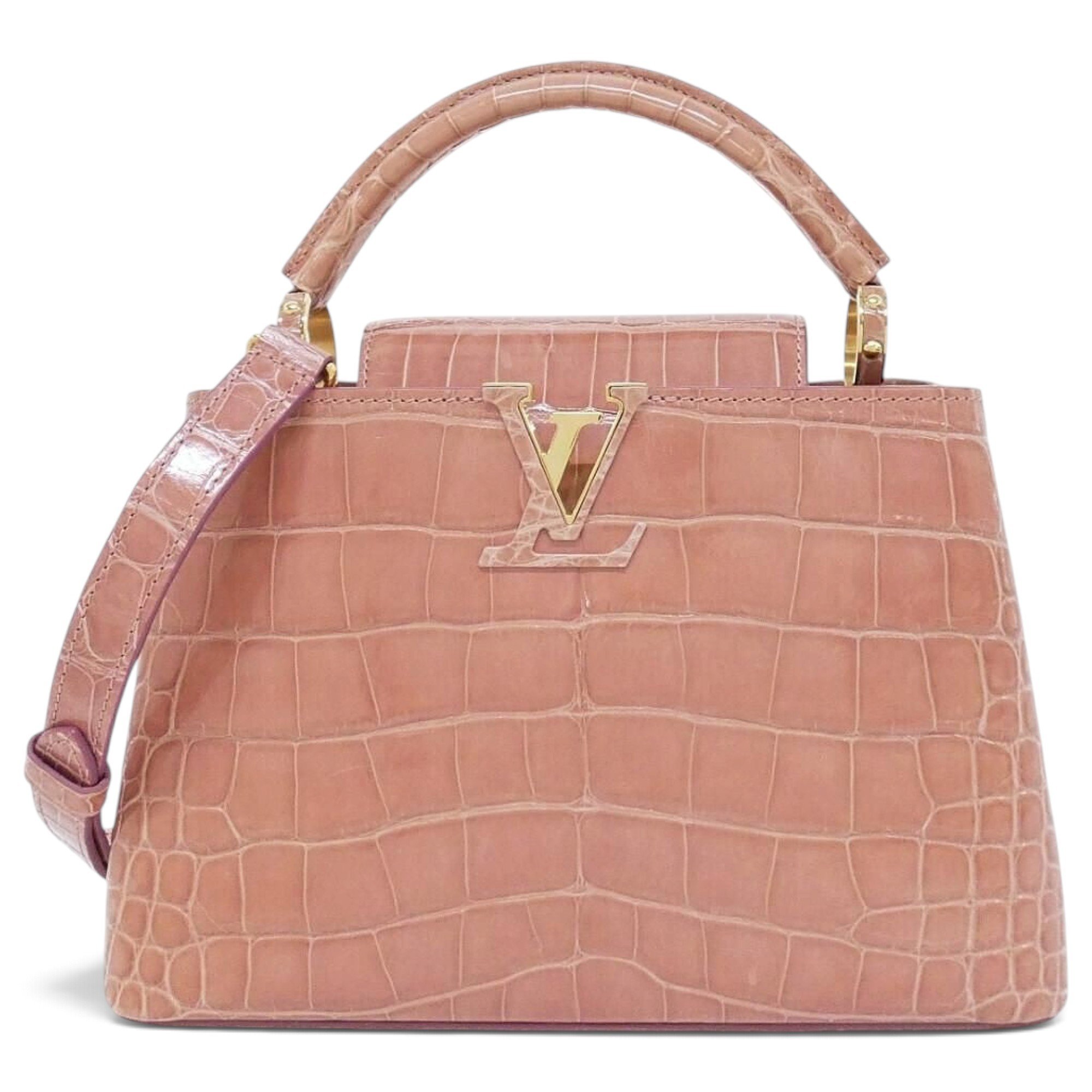Capucines crocodile handbag