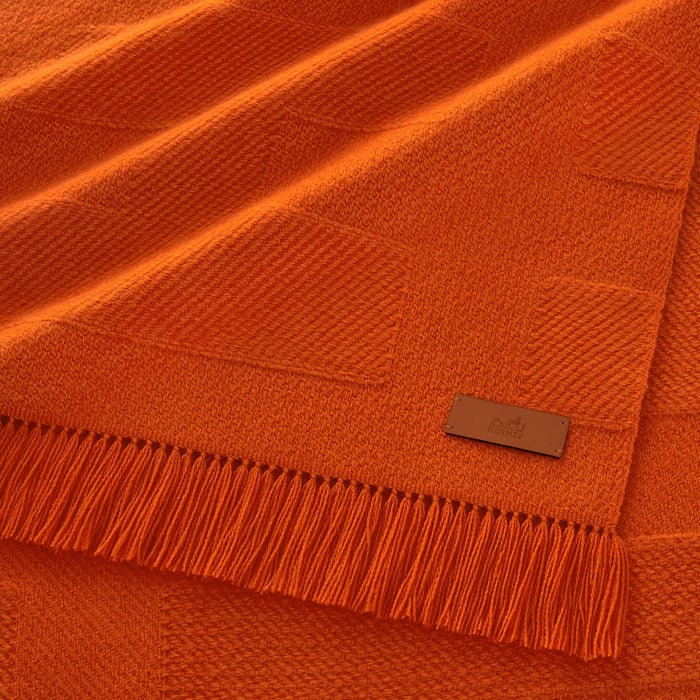 Orange Rayee H Stole