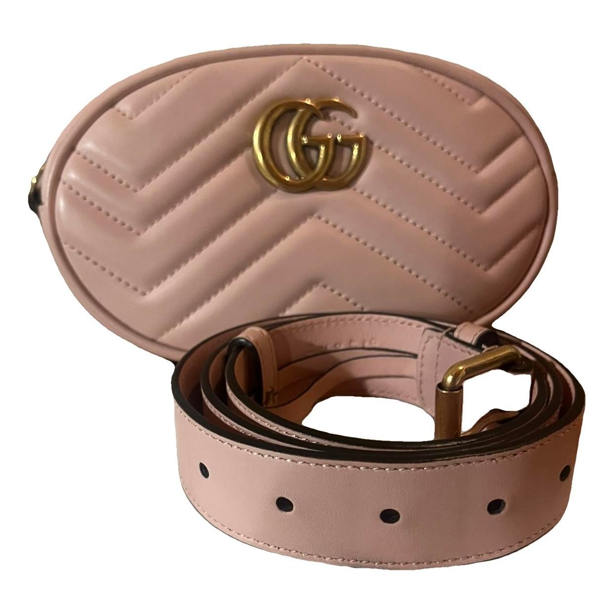 GG Marmont Oval leather handbag
