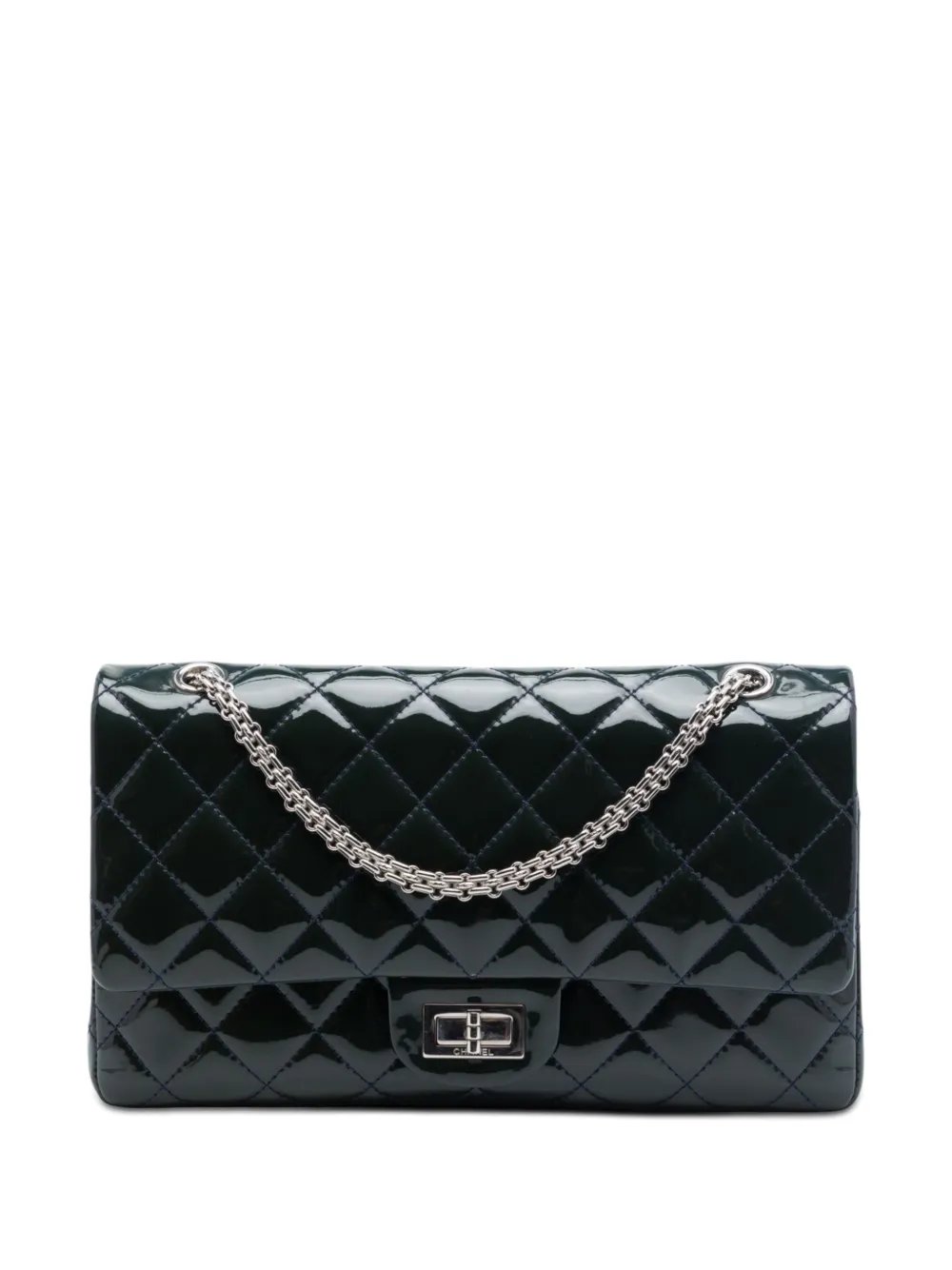 2009-2010 Quilted Patent Reissue 2.55 Double Flap 227 shoulder bag