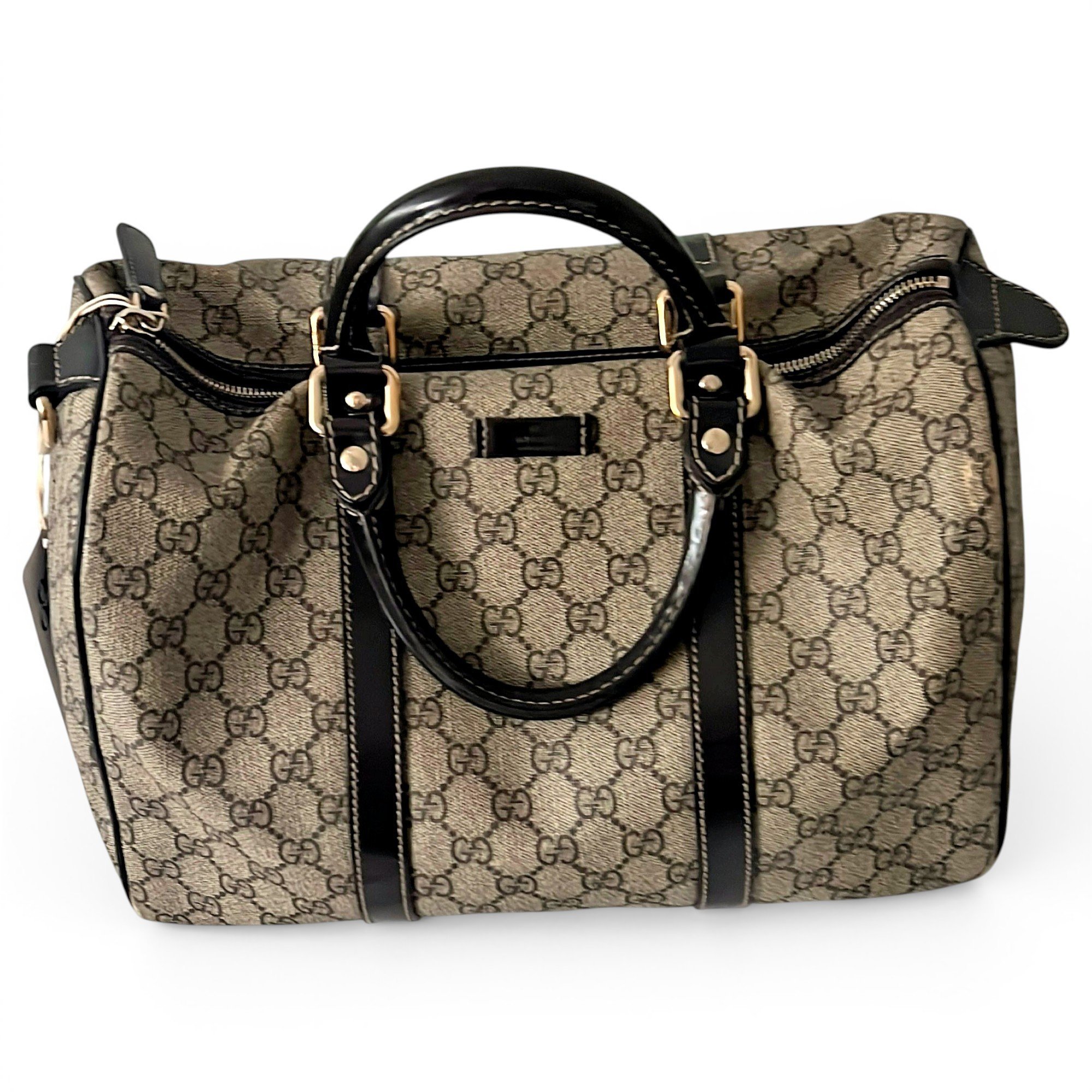 Joy leather bowling bag