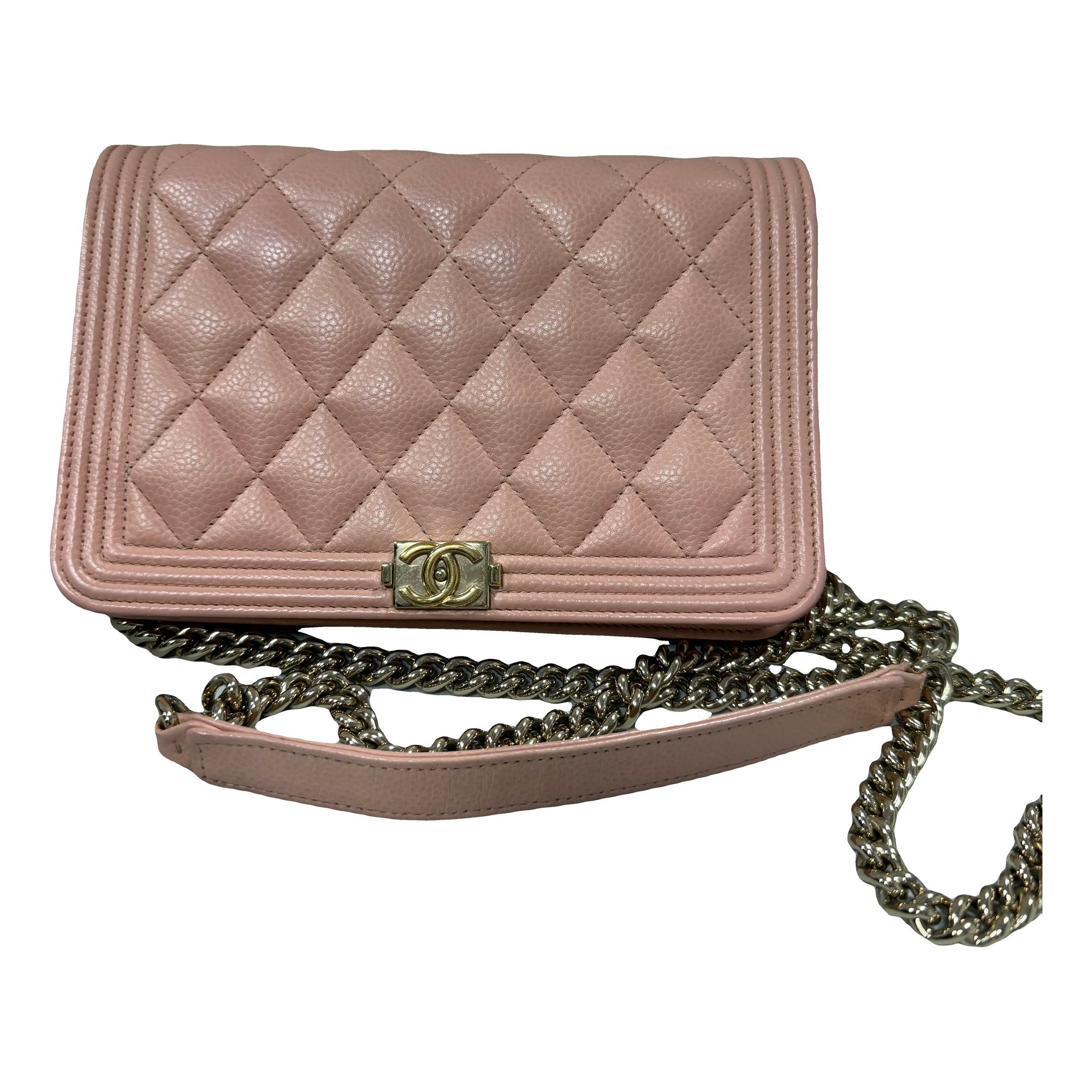 Wallet On Chain Boy leather handbag