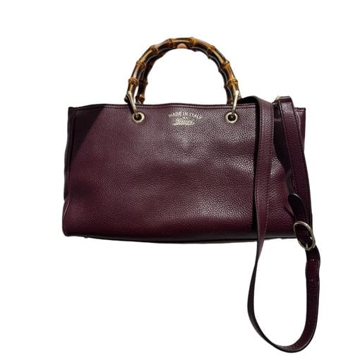 Bamboo Shopper leather tote