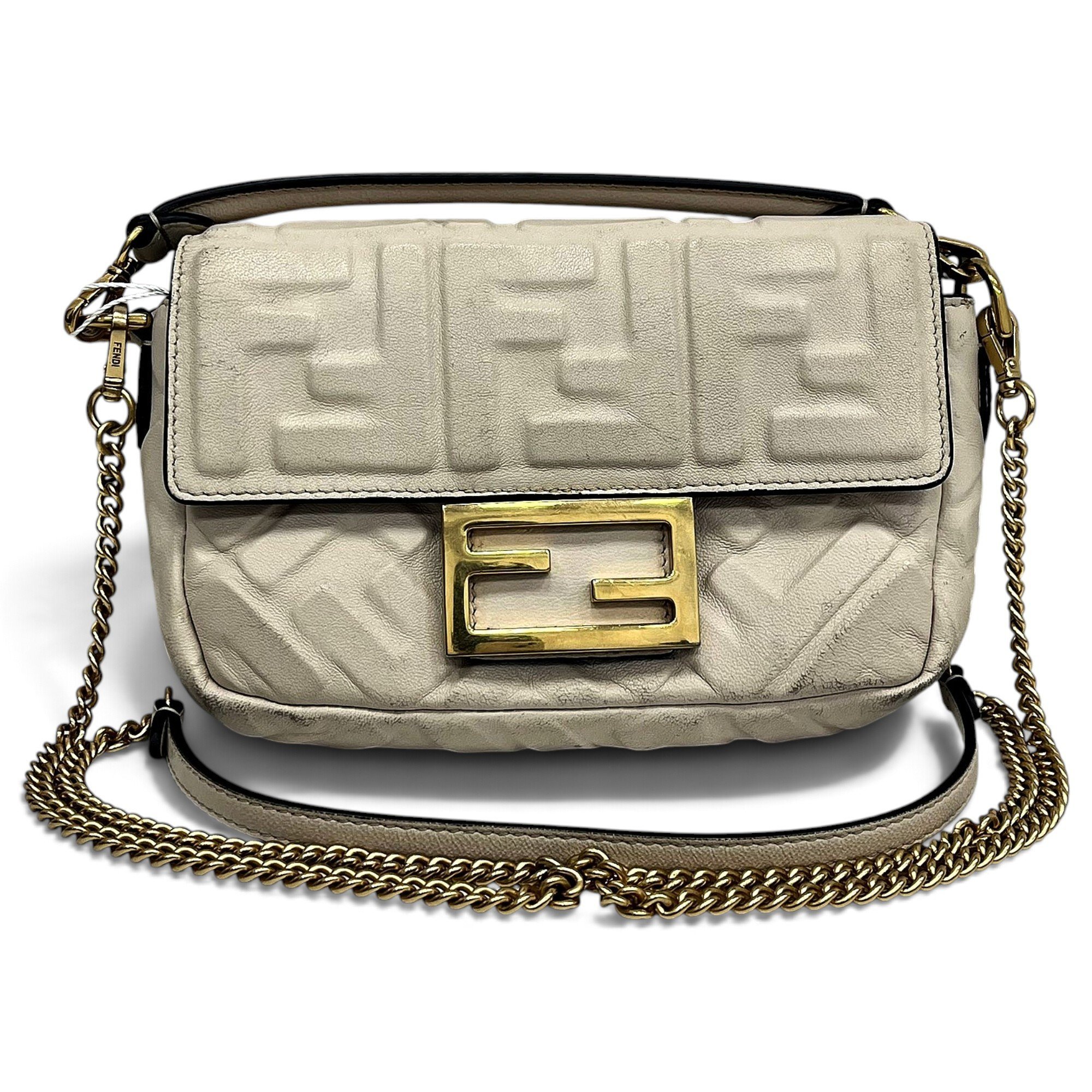 Baguette leather handbag