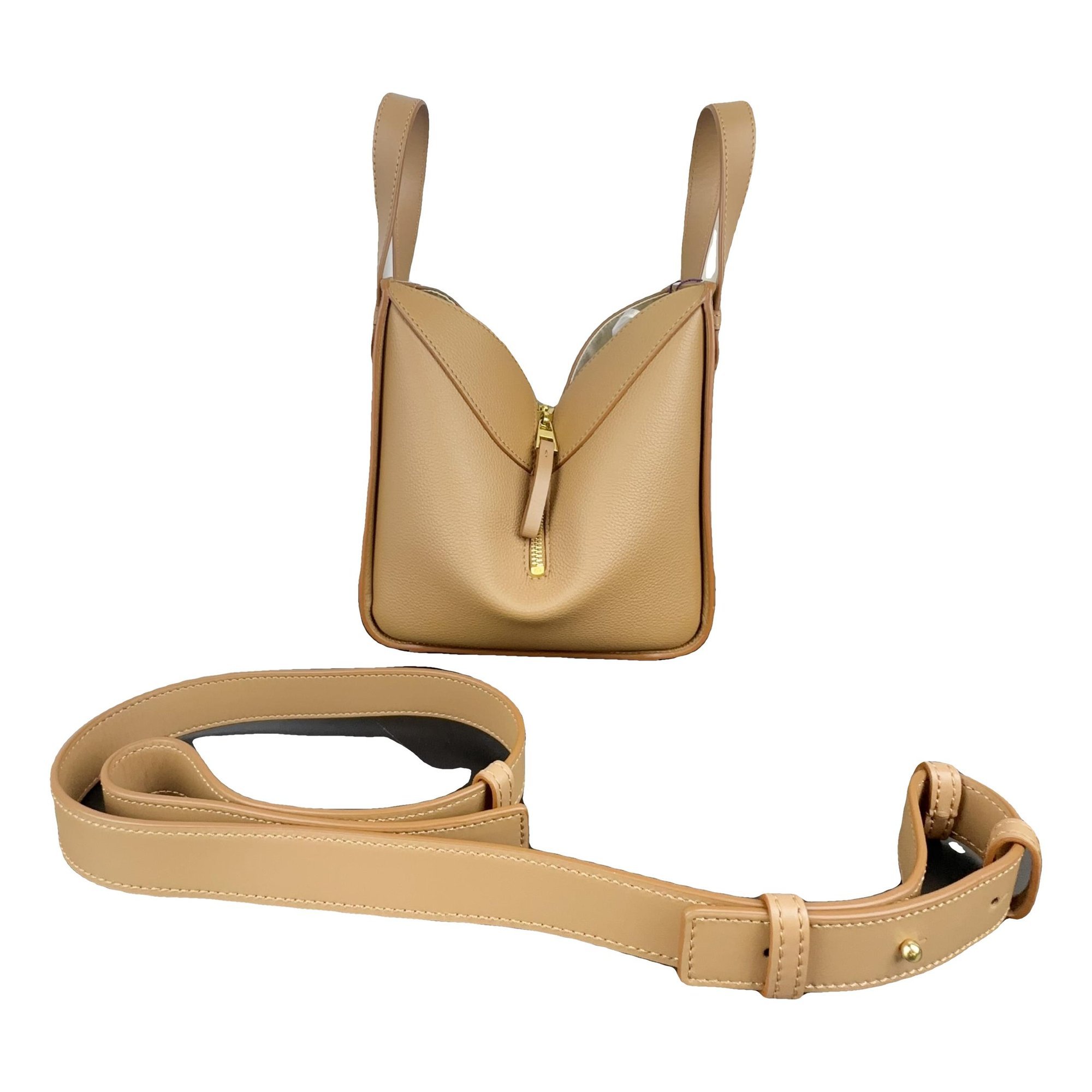 Hammock leather handbag
