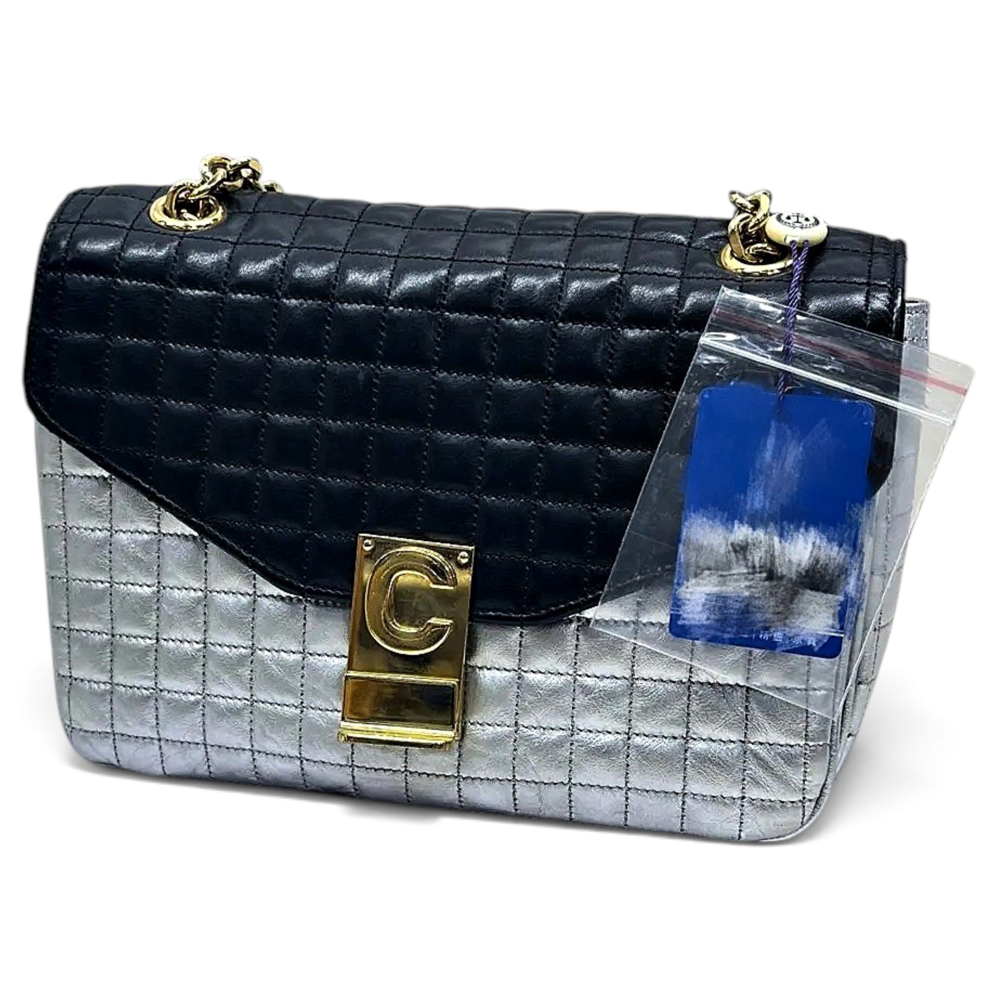 C bag leather crossbody bag