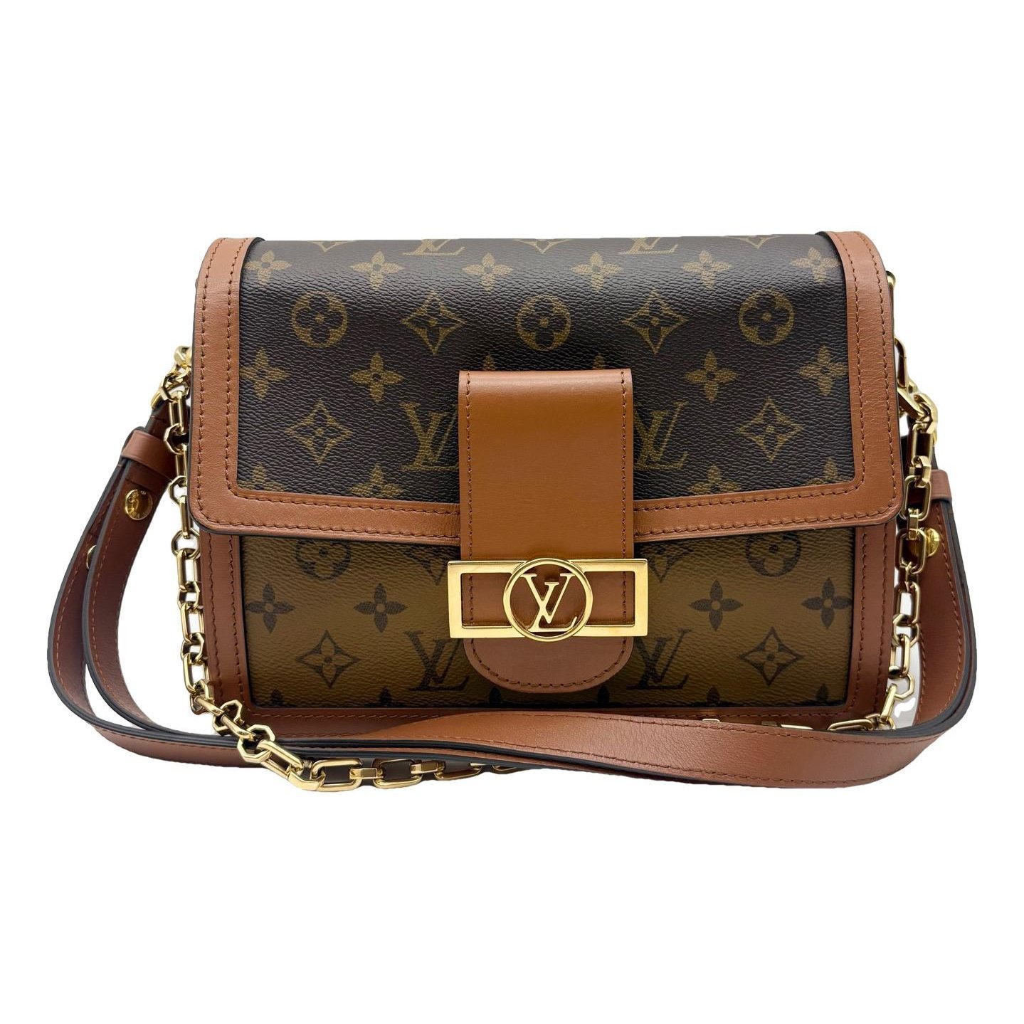 Dauphine leather handbag