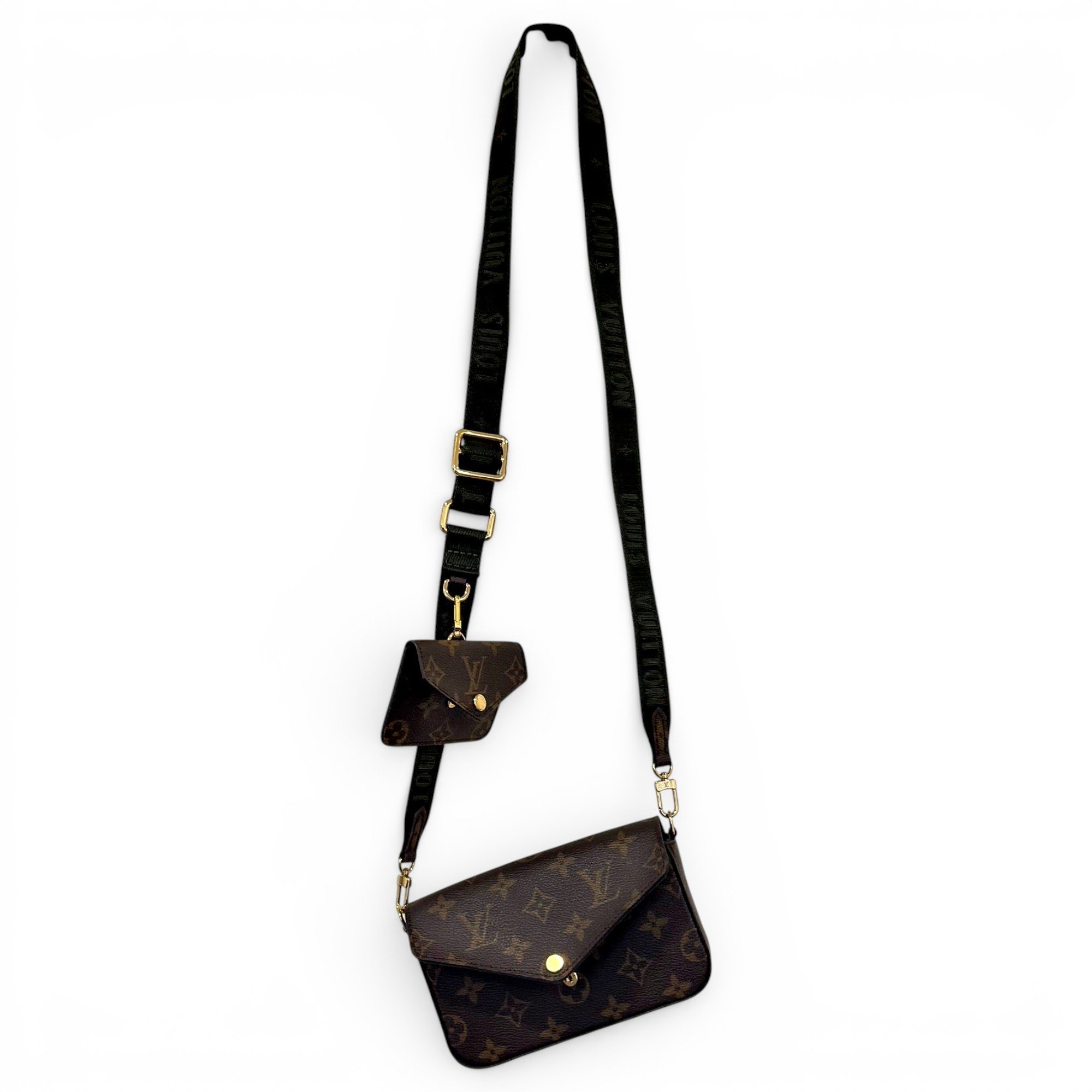 Leather clutch bag